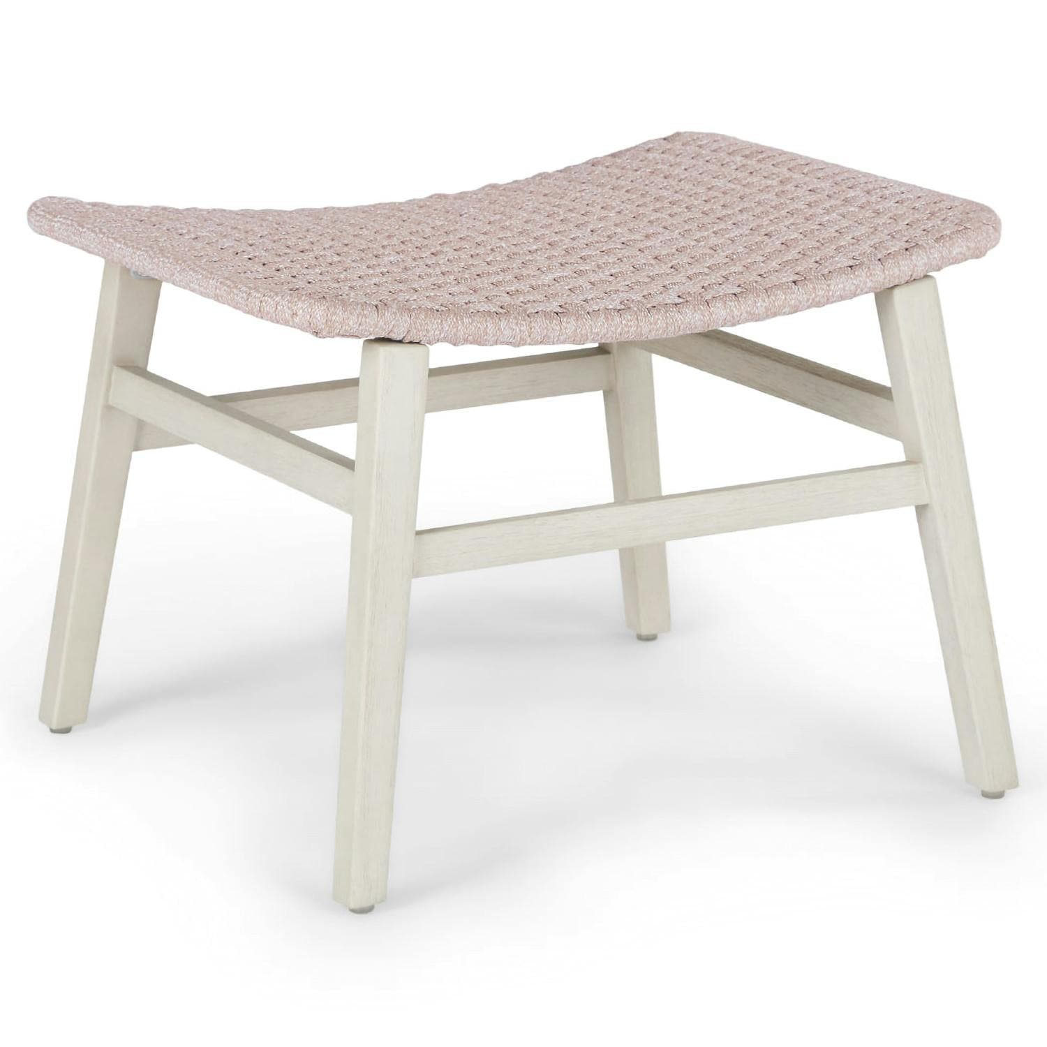 Reni 24.25" Outdoor Ottoman - Brushed Taupe