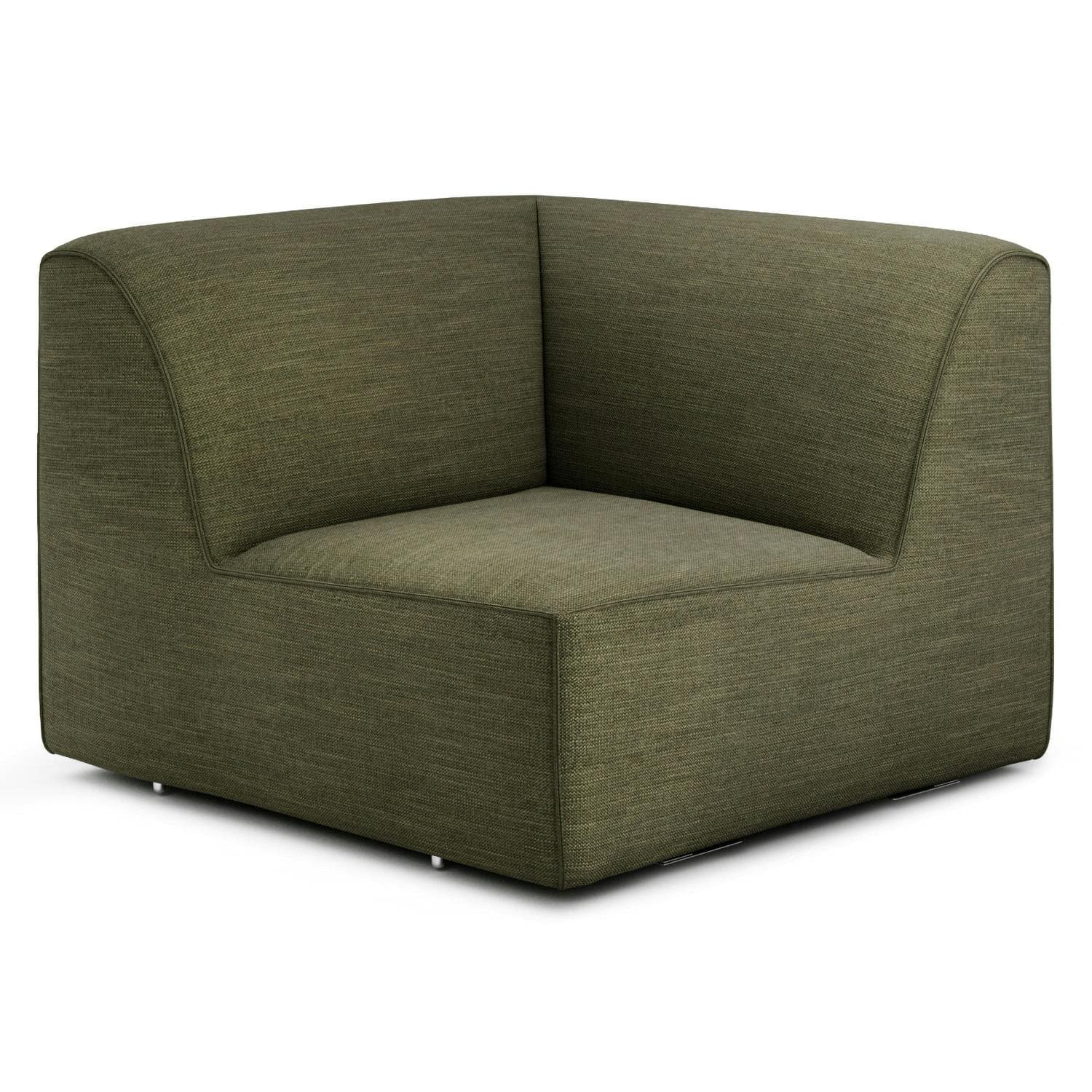 Sanna 40" Corner Chair Module - Magnet Green