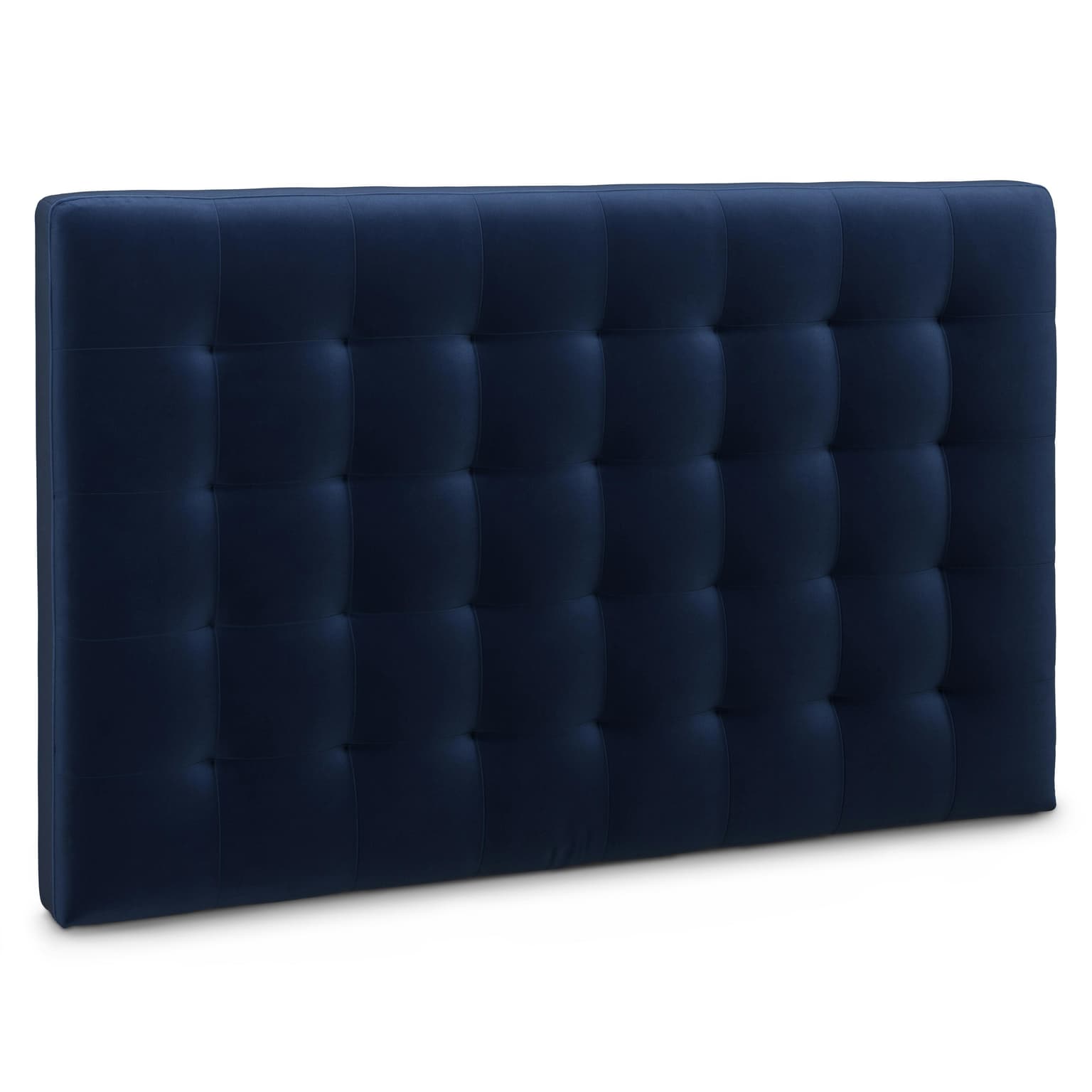 Sven Queen Tufted Velvet Headboard - Plush Cascadia Blue