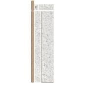Belanger Laminates Countertop Return Splash Kit - Laminate - Andino White - 30-in x 1.25-in
