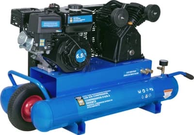 10 Gallon Twin-Tank Wheelbarrow Portable Gas Air Compressor