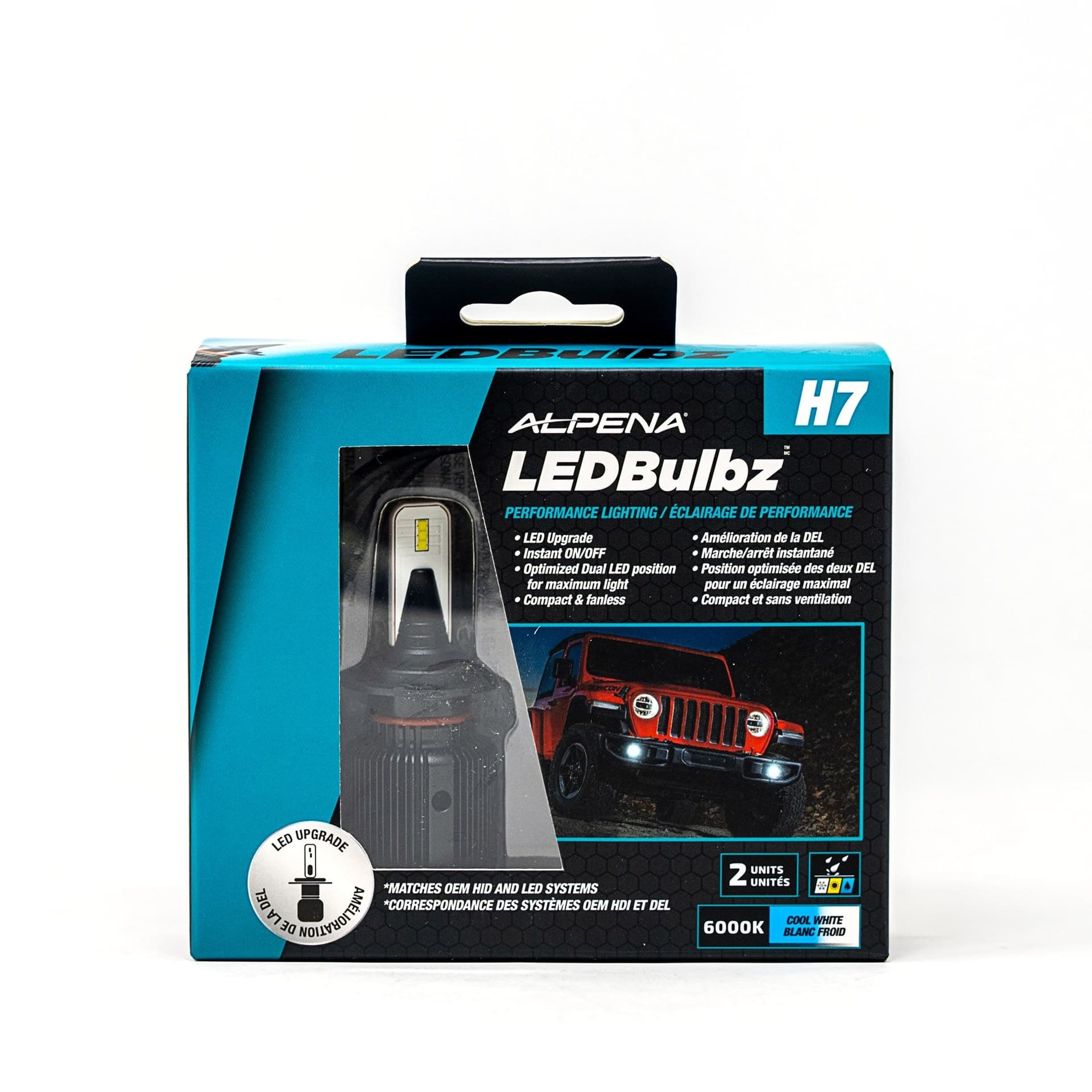 Alpena H7 12V White LED Fog Light Bulbs