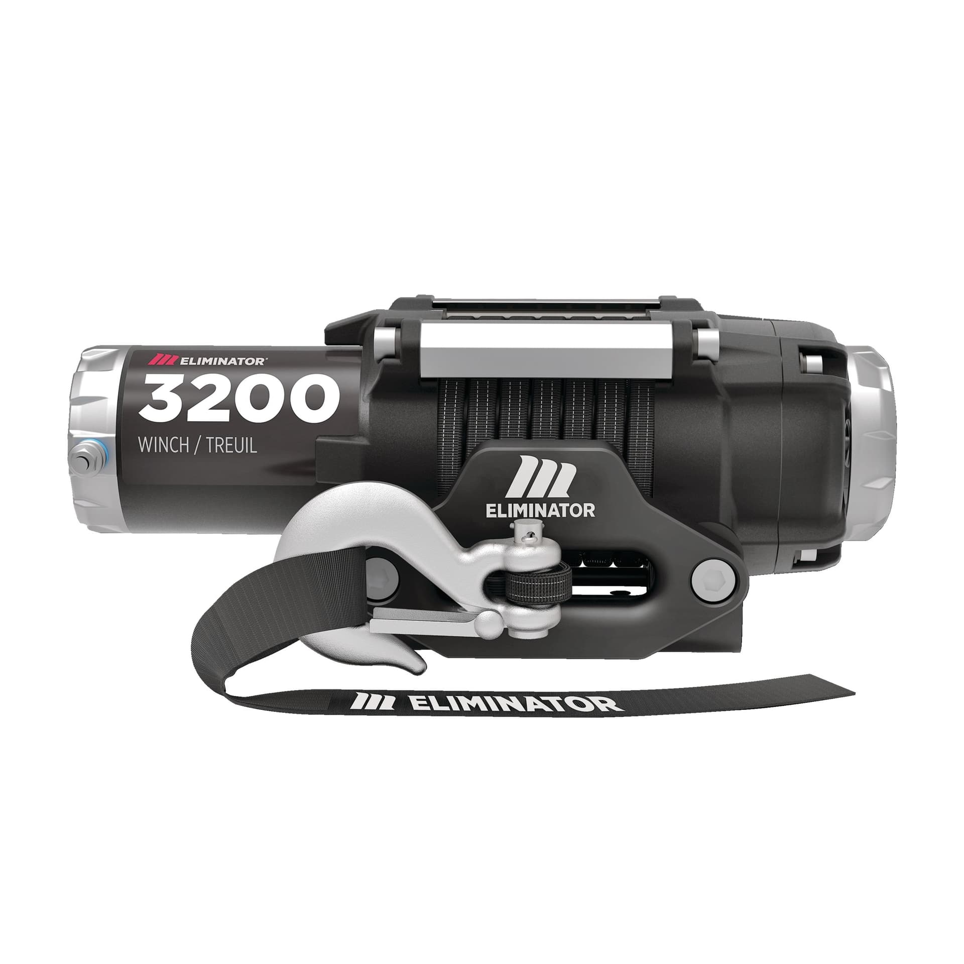 MotoMaster Eliminator Winch with Synthetic Rope, 3200-lb