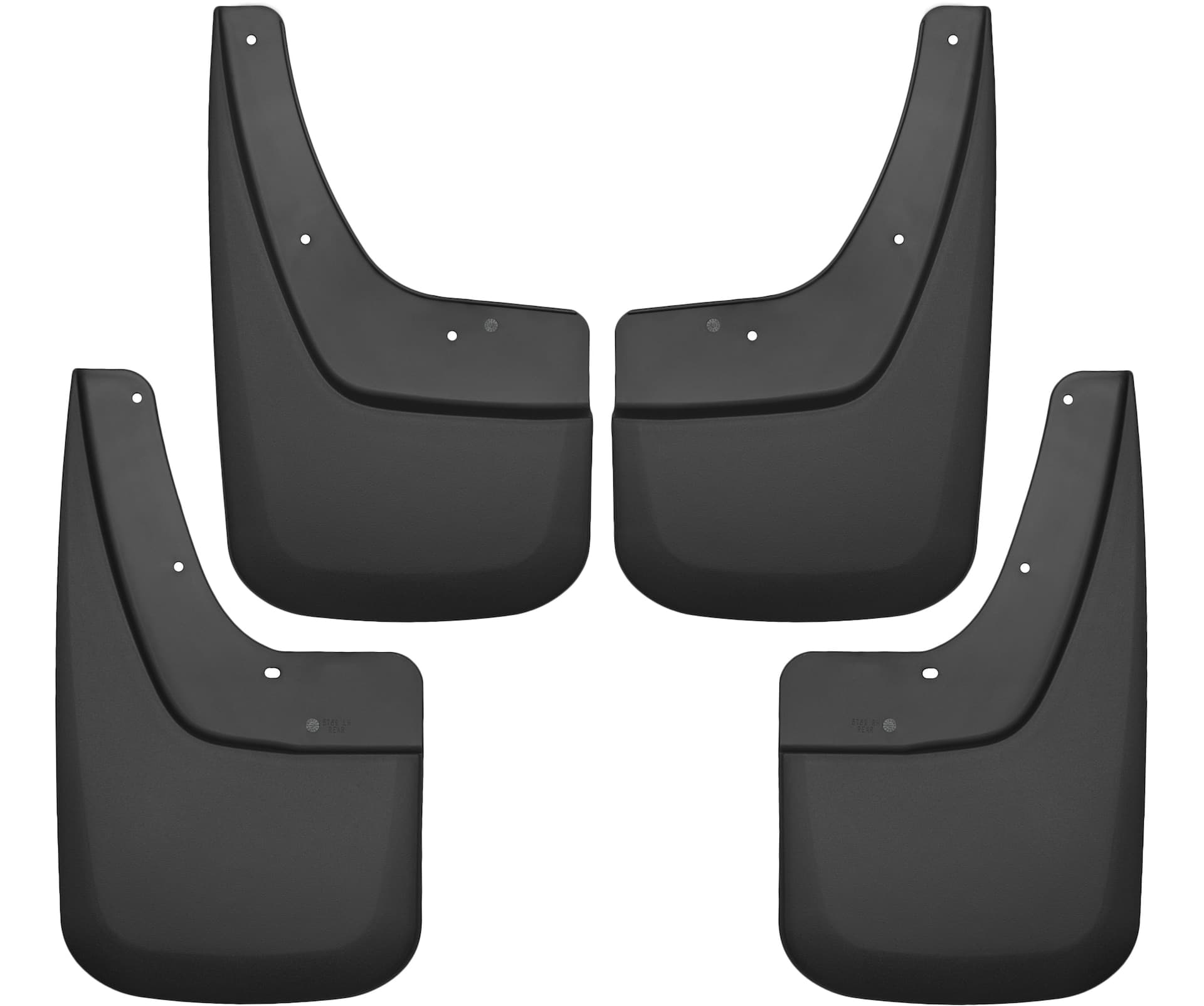 Husky Liners 56896 Custom Fit Front & Rear Mud Guards for 2014-2018 GMC Sierra Truck, 4-pk