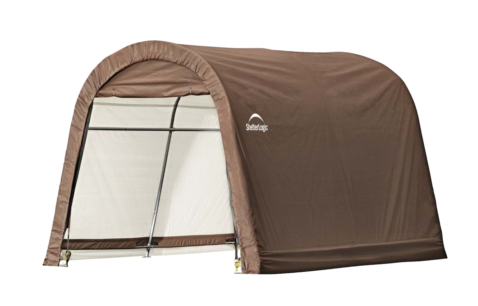 ShelterLogic Round Top Shed-In-A-Box® w/Heat-Sealed Fabric, 10 x 10 x 8-ft