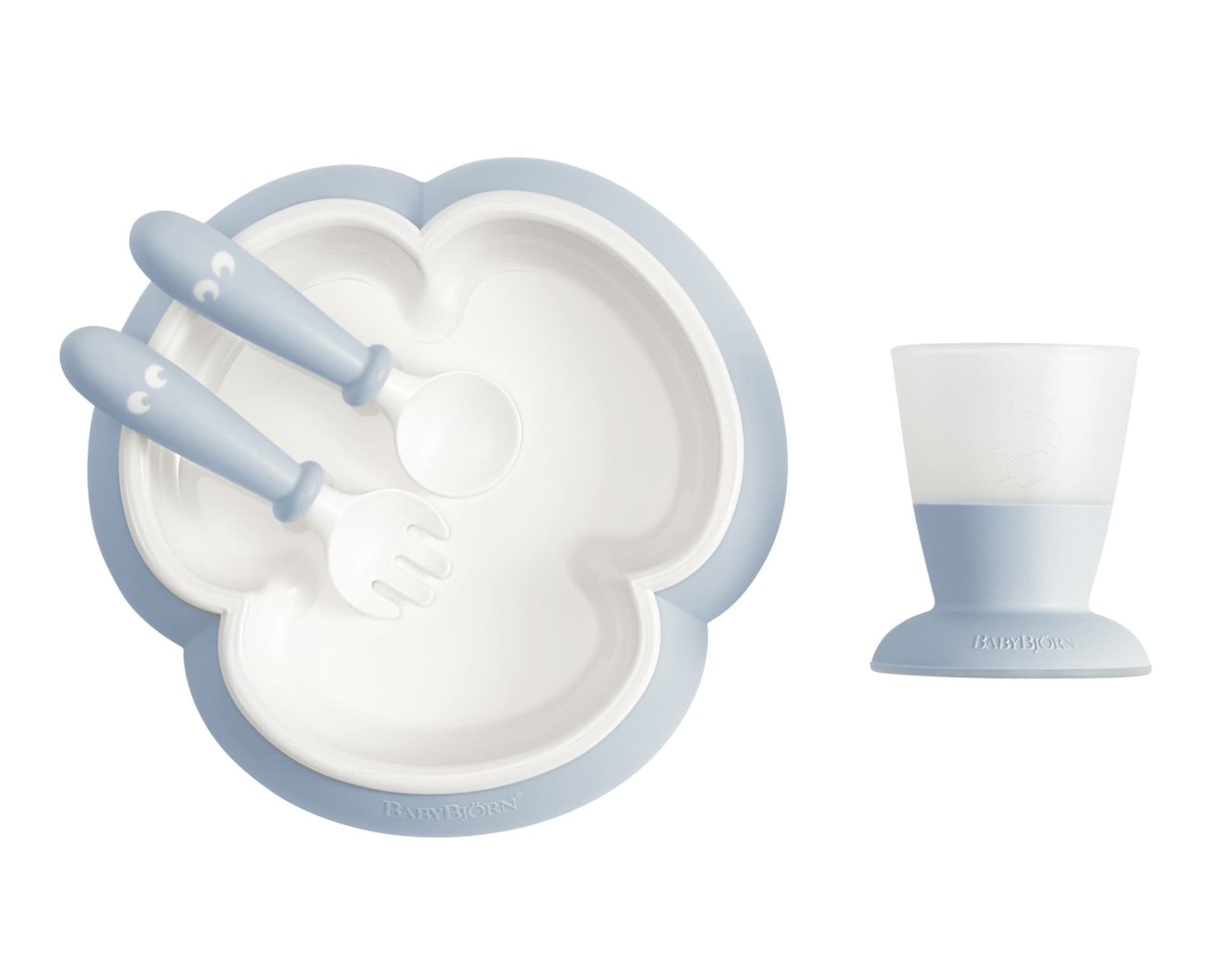 BabyBjorn Baby Feeding Set, Blue, 4-pc