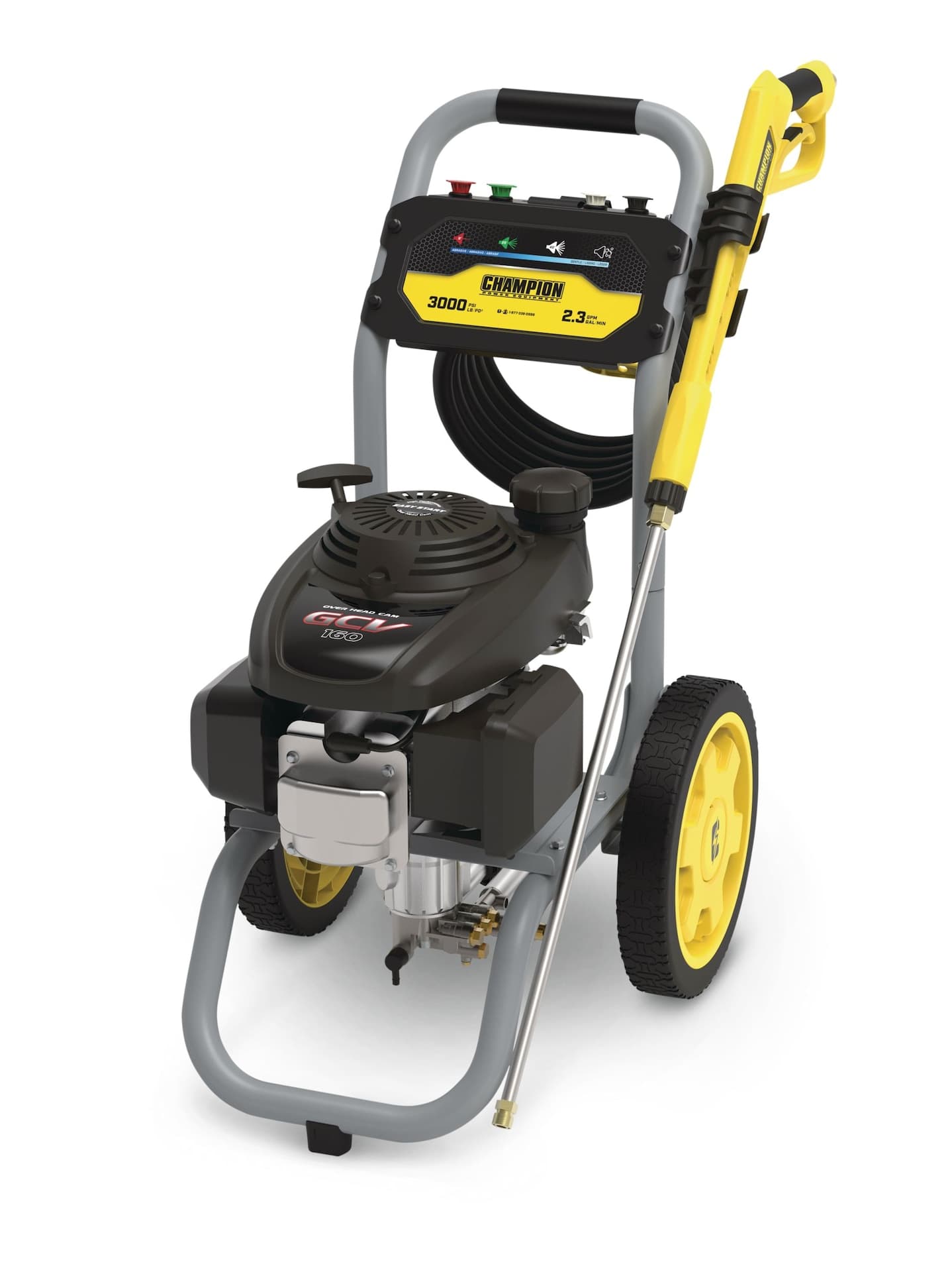 Champion Power Equipment 3000 PSI 2.3 GPM Honda Engine Cold Water Wheeled Gas Pressure Washer