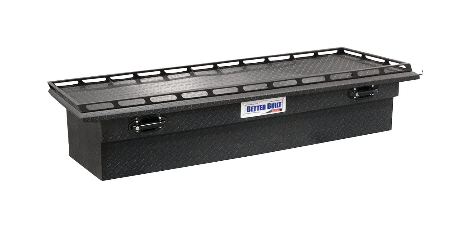BetterBuilt Low Profile Crossover Truck Box with Rails, 69-in (175 cm), Textured Matte Black