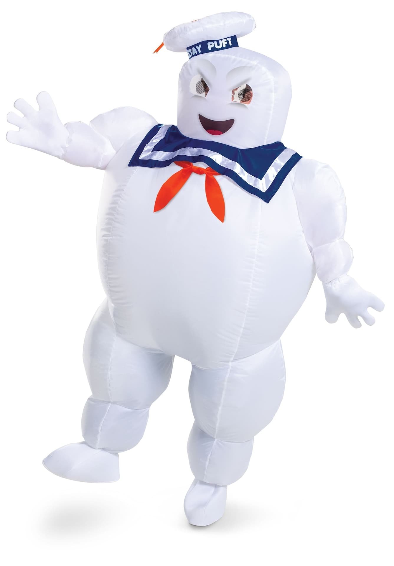 Adult Ghostbusters Stay-Puft Inflatable Marshmallow Man Halloween Costume, One Size