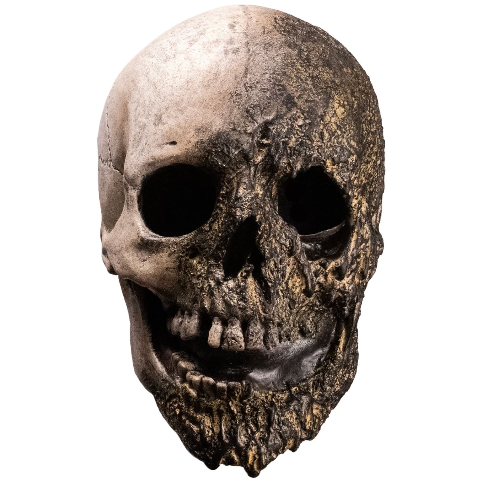 Fear Street Skull Burnt Decaying Mask, Brown, One Size, Wearable Costume Accessory for Halloween