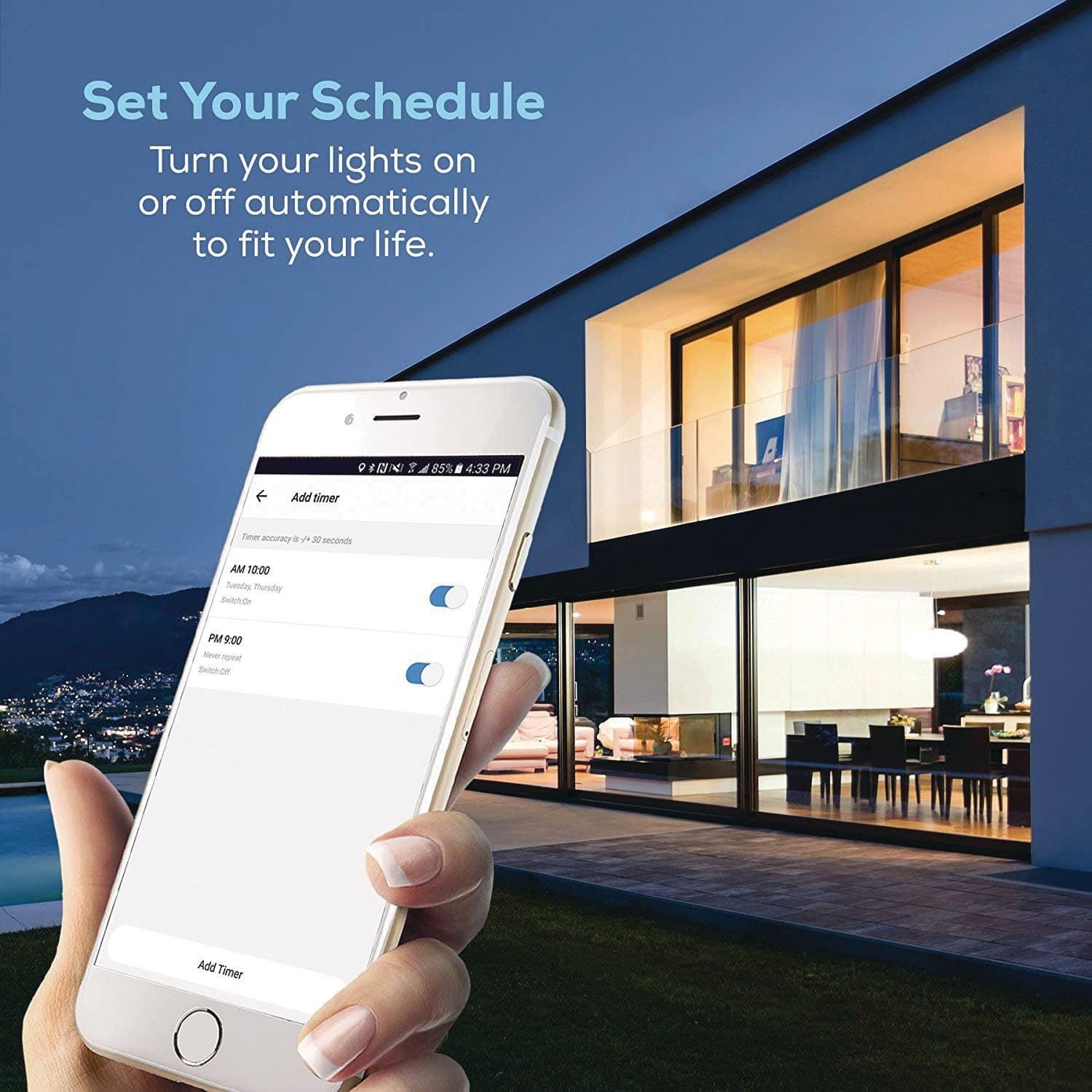 Geeni A19 E26 Base Smart Wi-Fi Dimmable LED Light Bulb, 60W