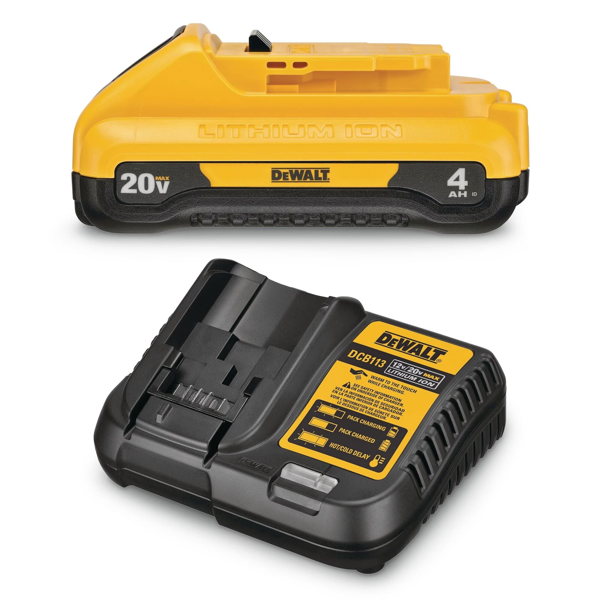 DEWALT 20V MAX 4Ah Compact Battery Starter Kit