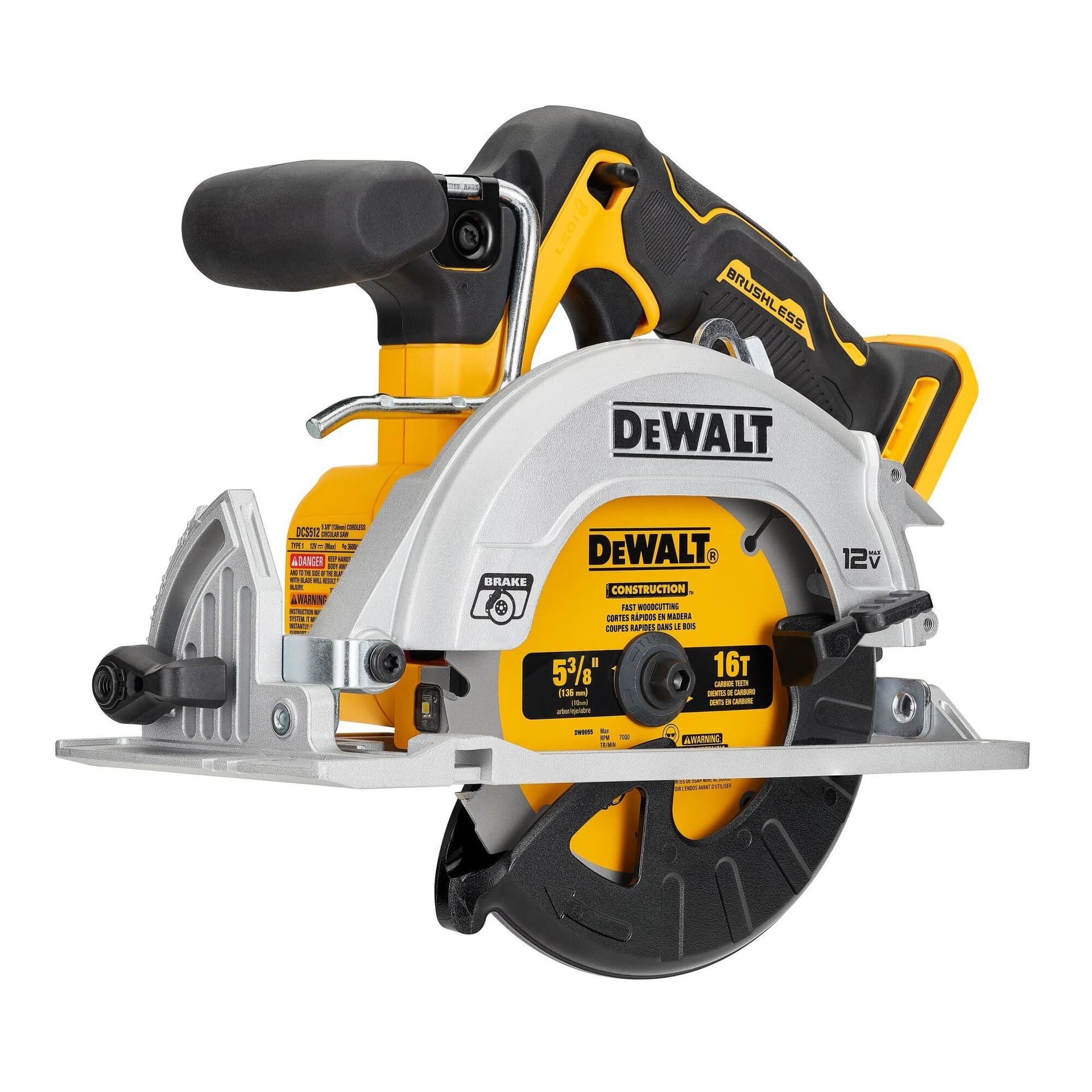DEWALT DCS512B XTREME™ 12V MAX Circular Saw, Lithium-Ion, Cordless, 5-3/8-in, Tool Only