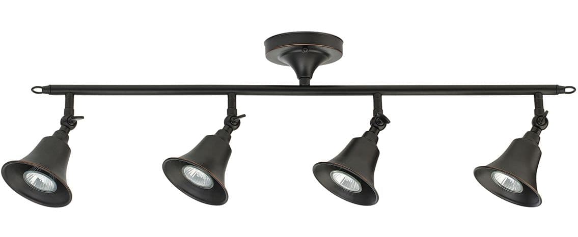 NOMA Dundas 4-Light Track Light Fixture, Oil Rubbed Bronze