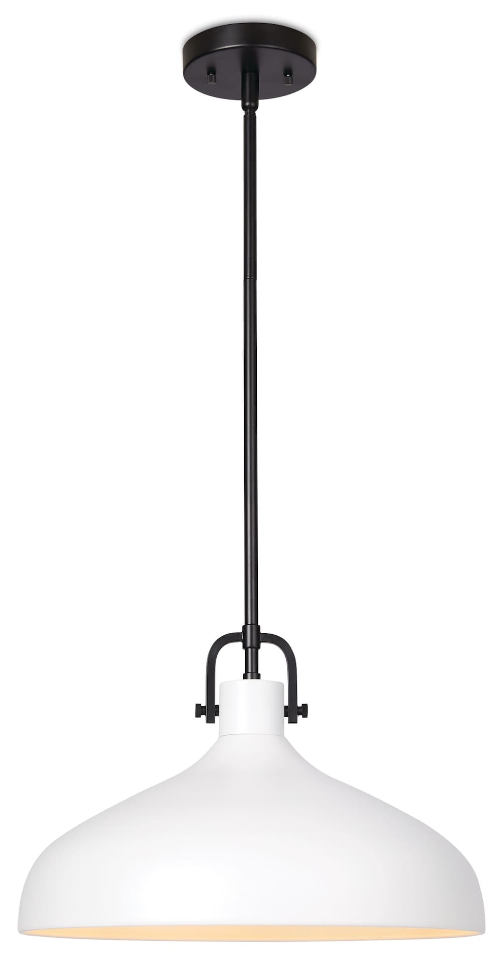 CANVAS Bremner 1-Light Ceiling Pendant Light, Black and White