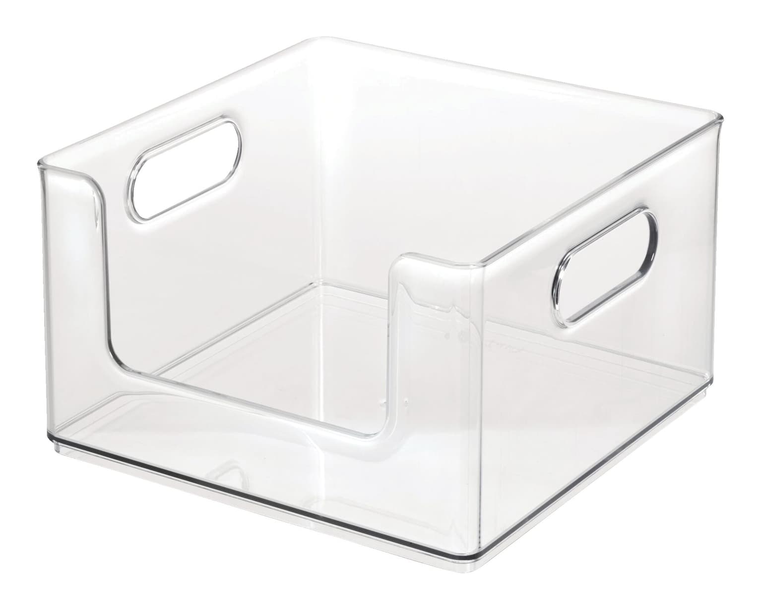 The Home Edit x iDESIGN Clear Plastic Open-Front Stacking Pantry Bin Storage Organizer