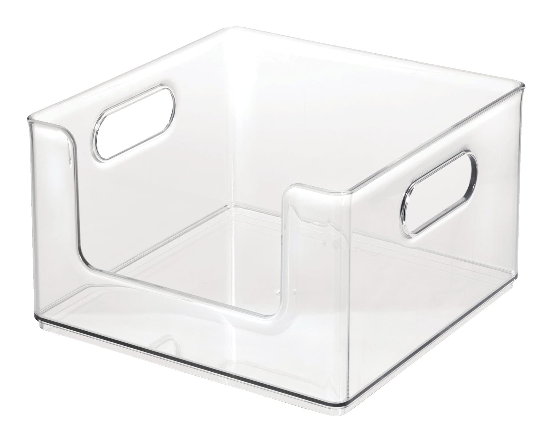The Home Edit x iDESIGN Clear Plastic Open-Front Stacking Pantry Bin Storage Organizer