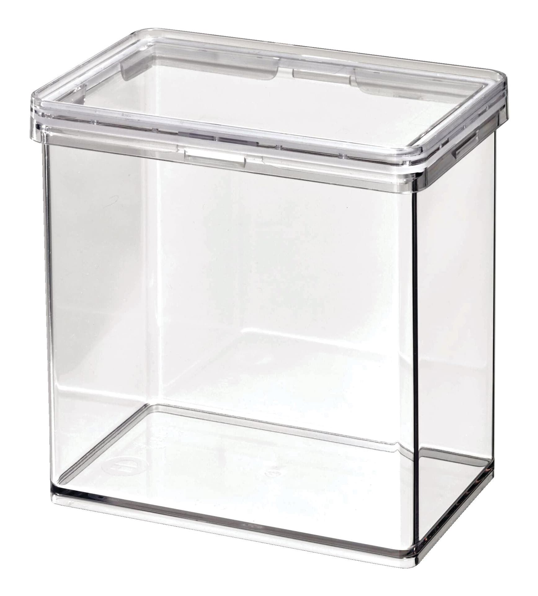 The Home Edit by iDESIGN Clear Stackable Medium Canister with Air Tight Lid, 1.42-L