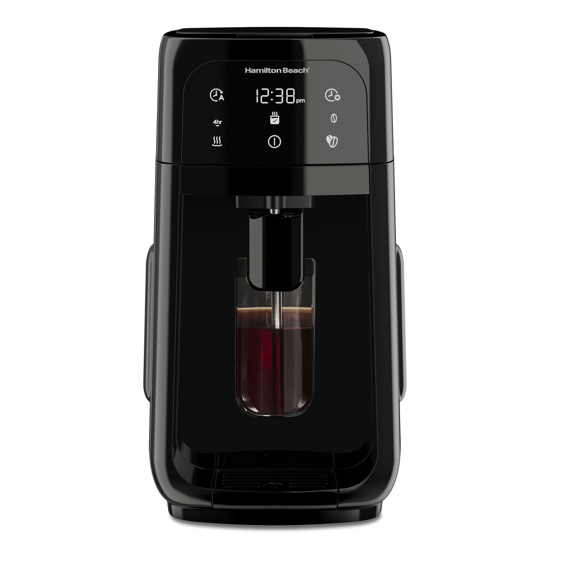Hamilton Beach One Press® Programable Dispensing Coffee Brew Station Maker, Black, 12-Cup