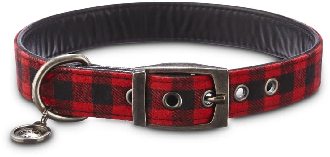 Petco Buffalo Check Plaid Adjustable Dog Collar, Large