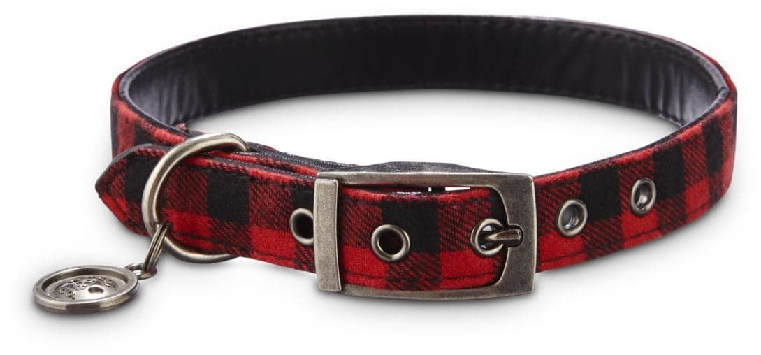 Petco Buffalo Check Plaid Adjustable Dog Collar, Medium