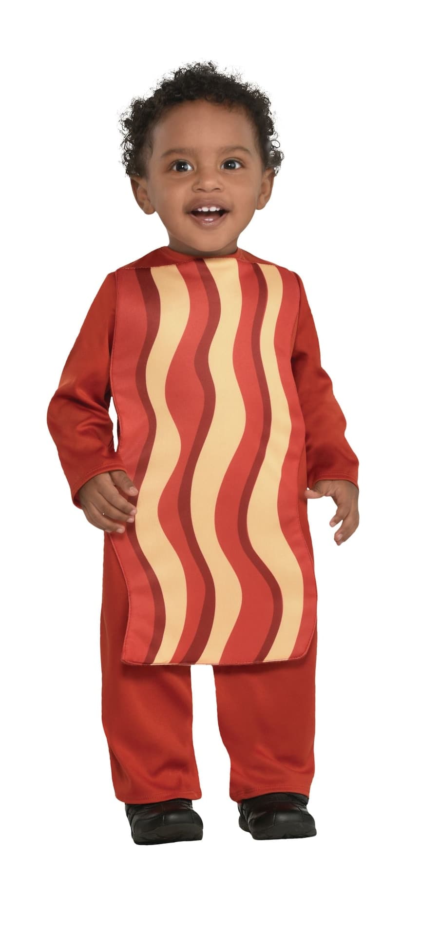 Infant Bacon & Egg Red/White Jumpsuit Couples Halloween Costume, Assorted Sizes
