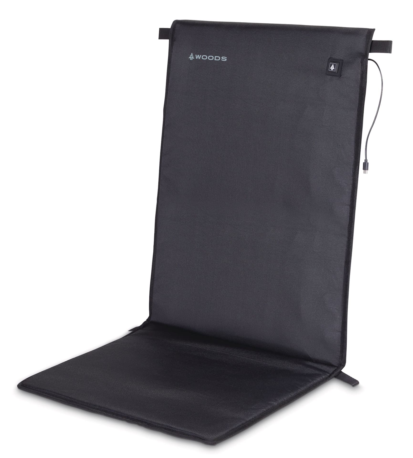 Woods CALOR Full-Length Heated Camping Seat Pad with USB Power Bank, 5-h Runtime