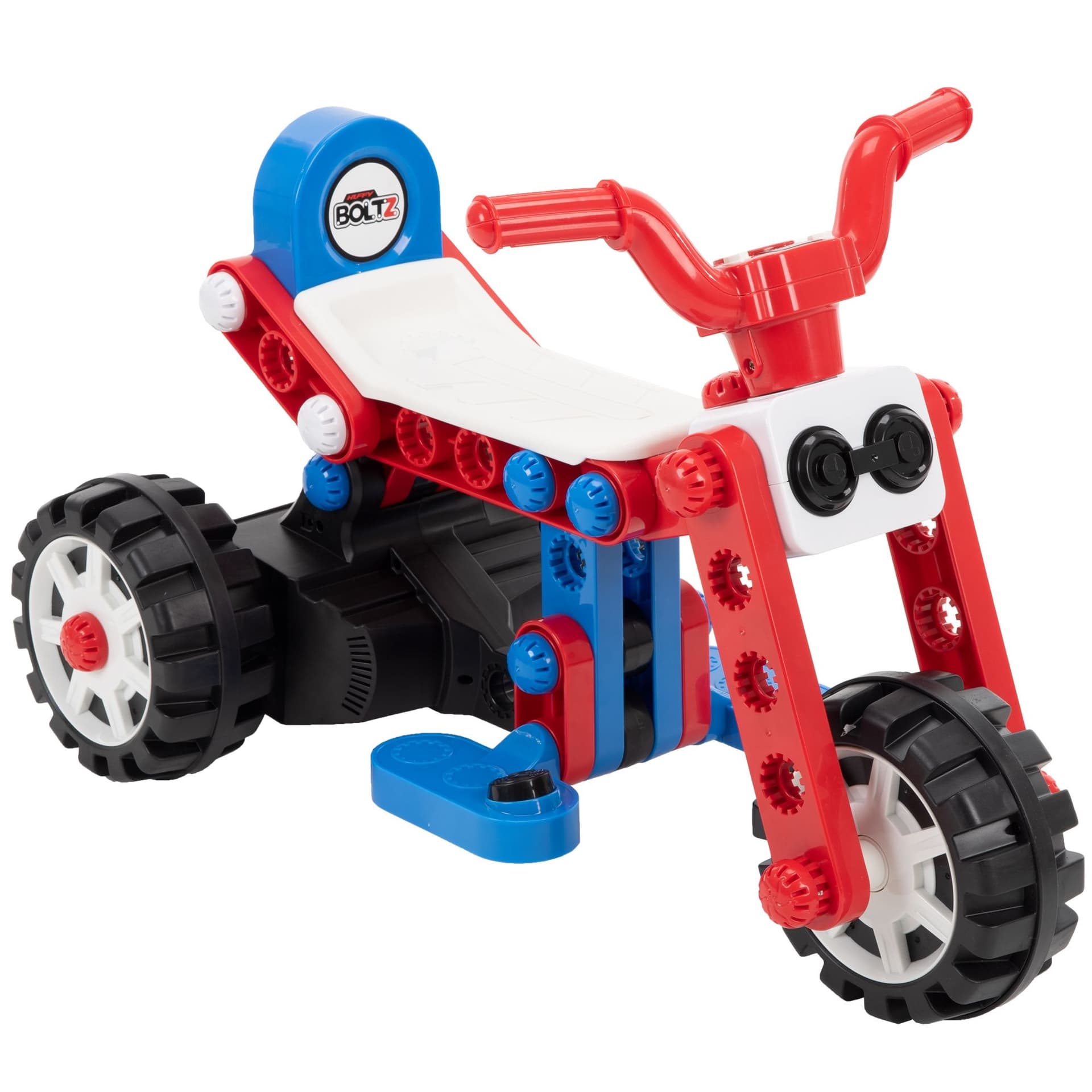 Huffy Boltz 6V Electric Mini Ride-On Quad Bike/ATV, Red/Blue, Ages 1.5-3 Years