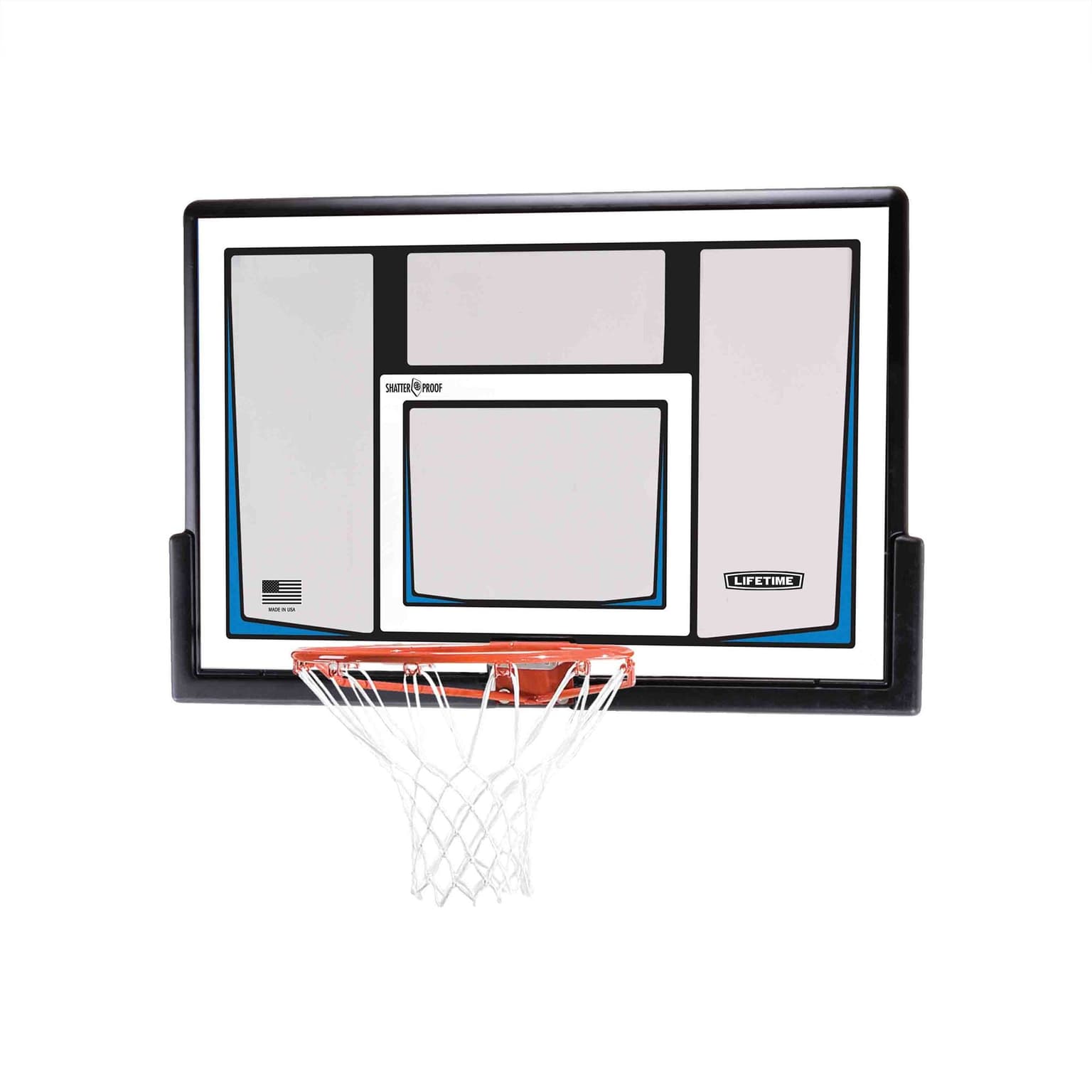Lifetime Wall/Roof-Mount Outdoor Basketball Backboard & Rim Combo Kit, 50-in