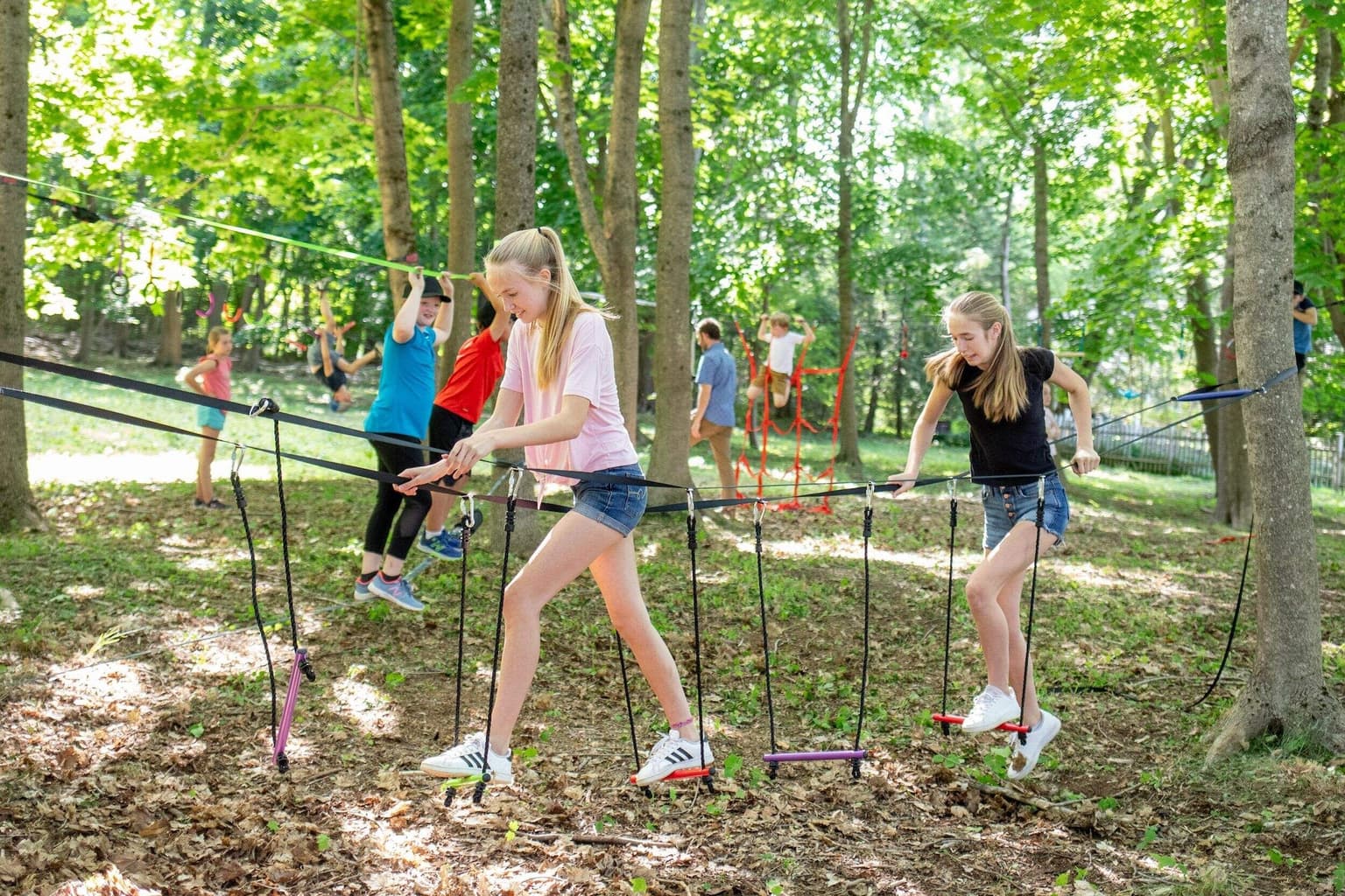 Ripline Ninja Floating Backyard Obstacle Bridge, Ages 5+