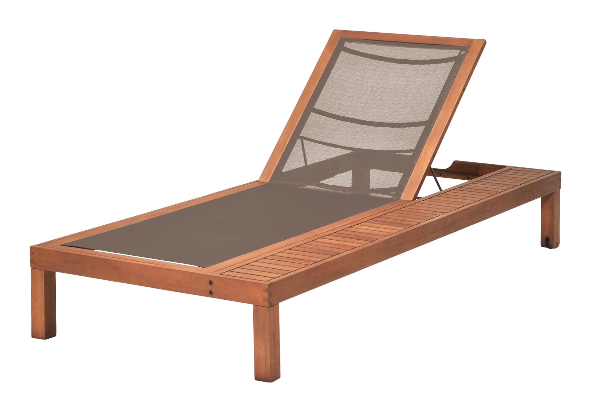 CANVAS Southampton Adjustable Outdoor/Patio Chaise Lounge Chair w/Wheels, Brown