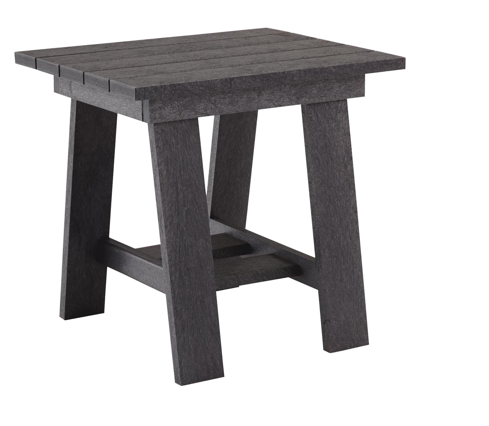 Capterra Square Outdoor/Patio Side Table, Grey, 17x21x20-in