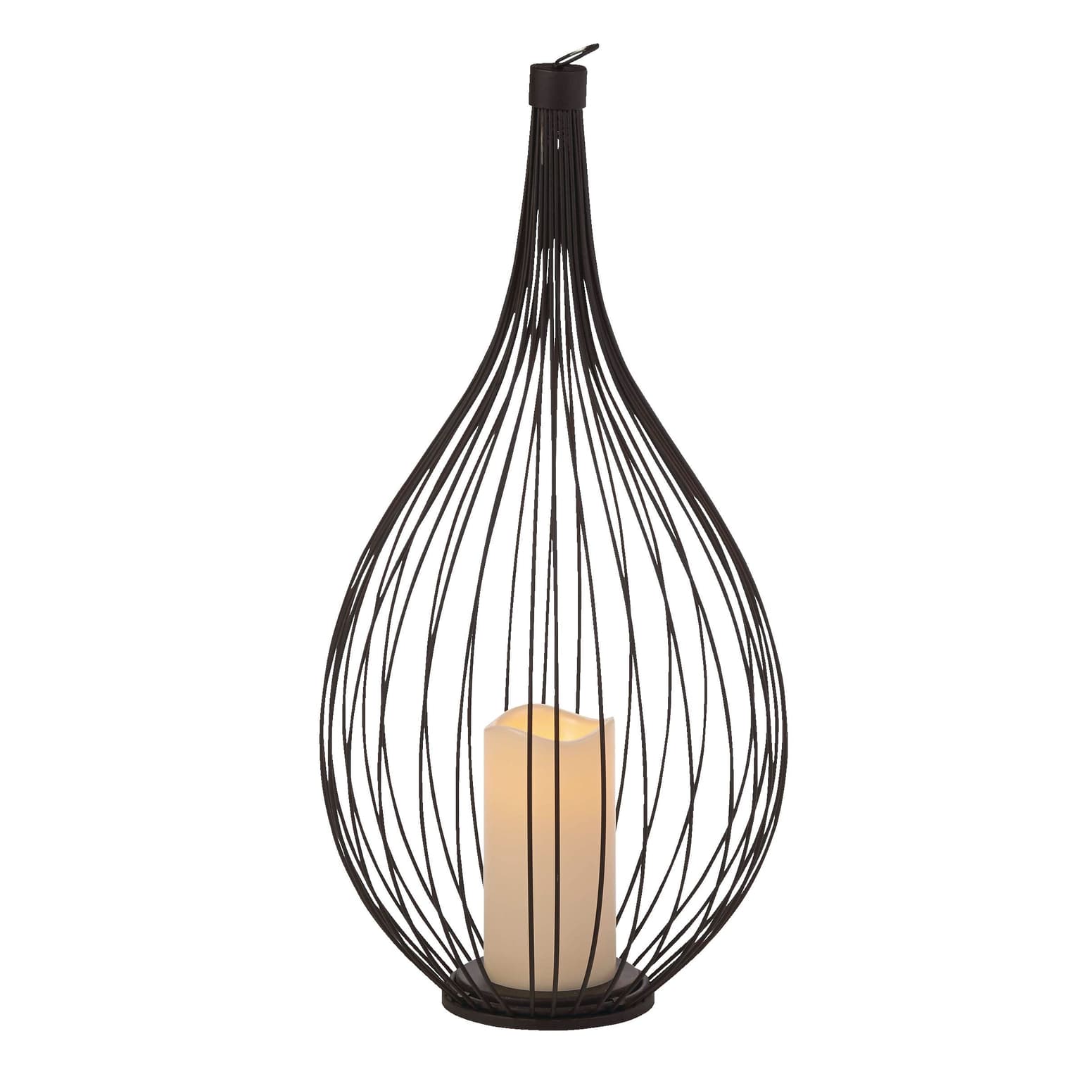 CANVAS Outdoor Lantern/Lamp with Candle,22-in
