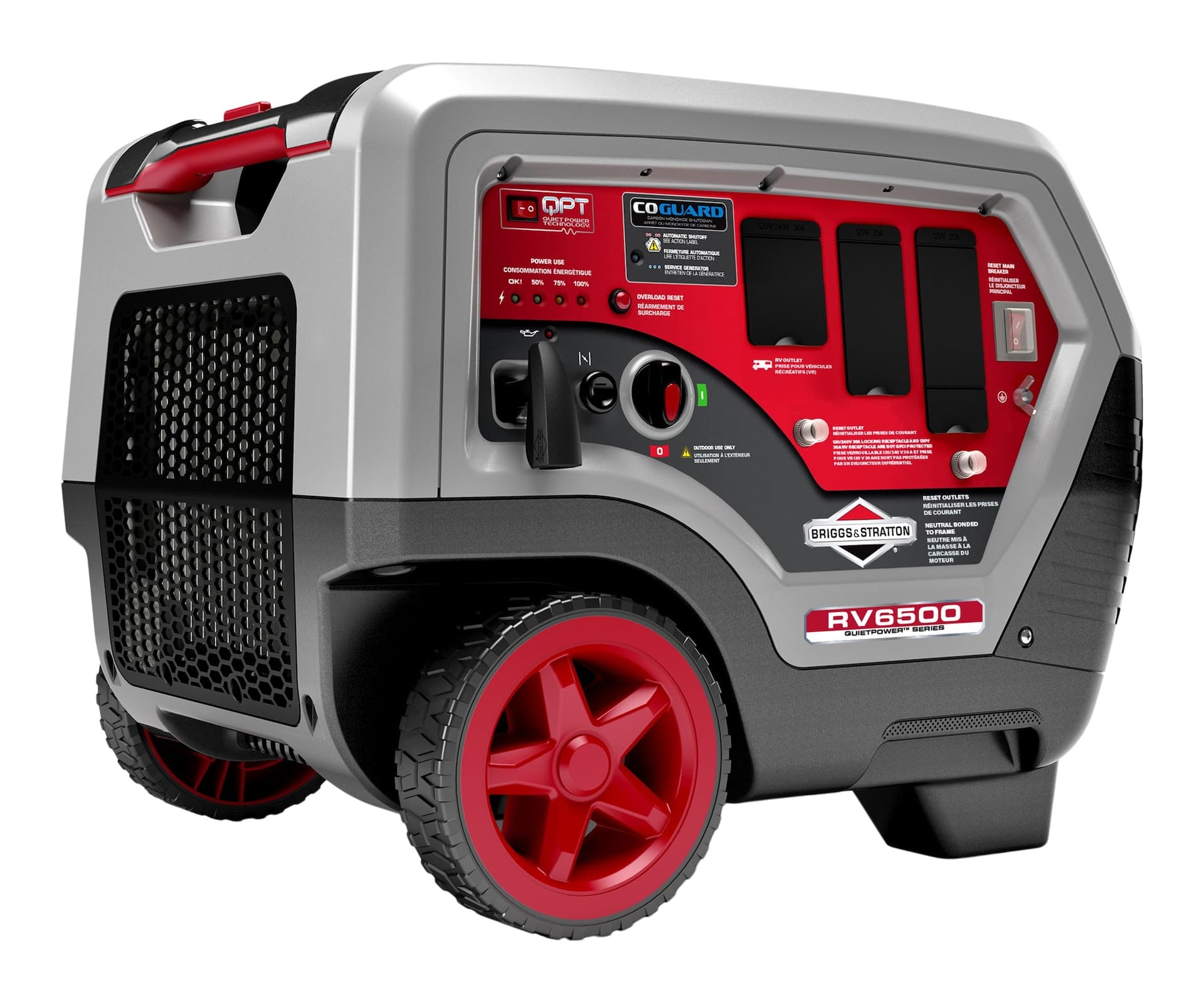 Briggs & Stratton 6500W/5000W QuietPower™ Series Inverter Portable Generator with CO Guard
