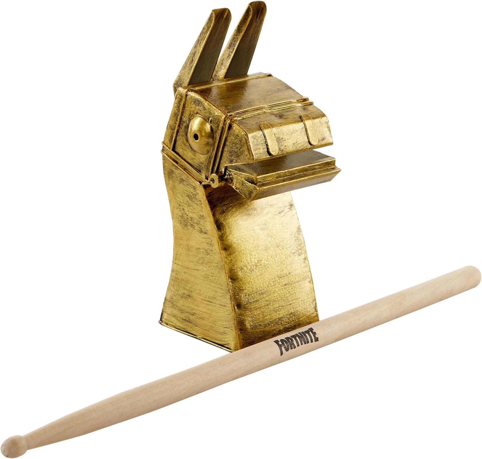 Fortnite Llama Bell & Drumstick, Iron/Wood, One Size, 2-pk, Wearable Costume Accessories for Halloween