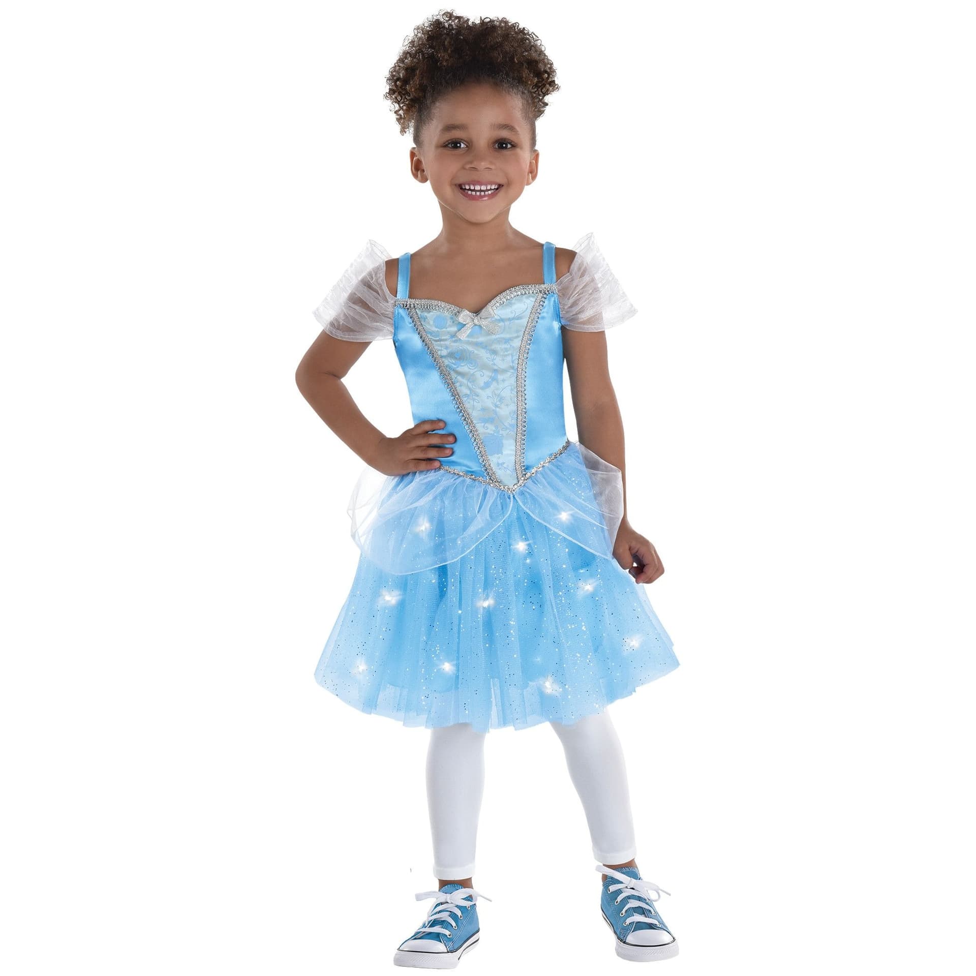 Toddler & Kids' Disney Cinderella Blue Light-Up Princess Dress Halloween Costume, Assorted Sizes
