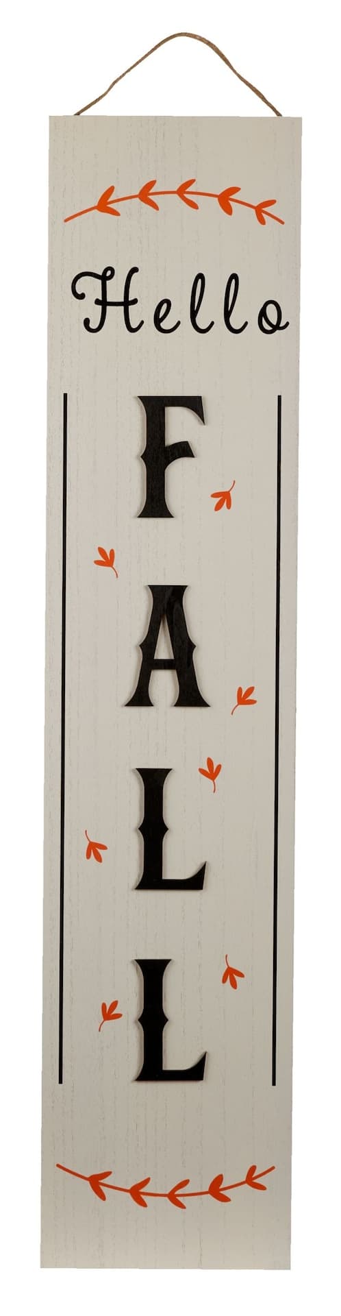 CANVAS Double Sided Bilingual Fall Porch Sign, 35.8-in