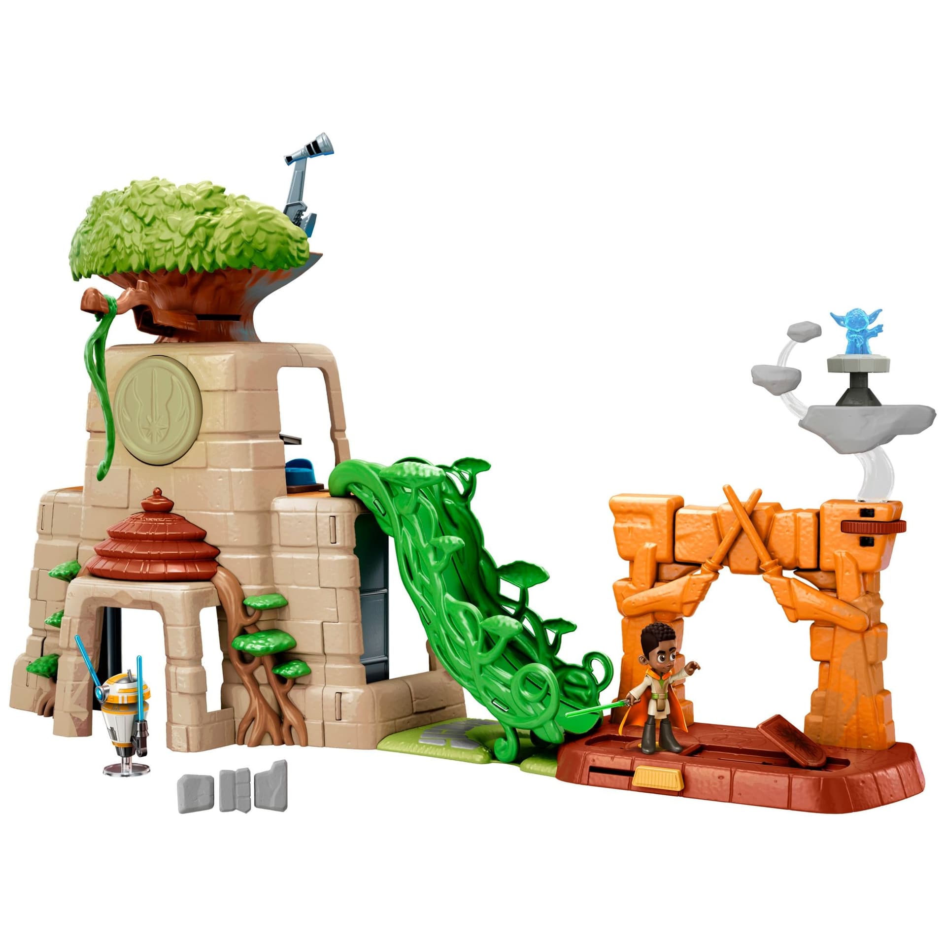 Star Wars Young Jedi Adventures Tenoo Jedi Temple Playset, Age 3+