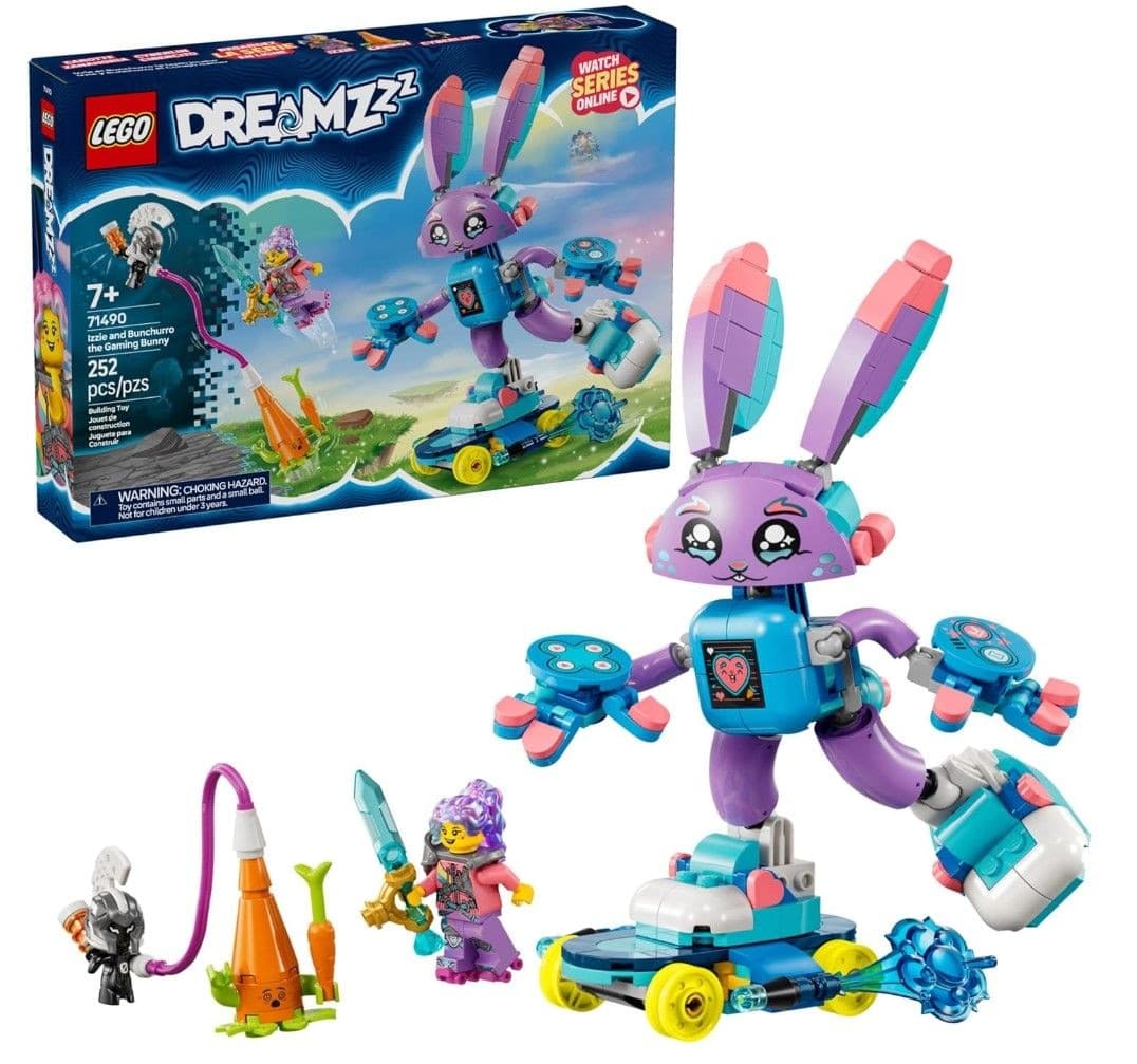 LEGO® DREAMZzz Izzie and Bunchurro the Gaming Bunny - 71490, 252-pcs, Ages 7+