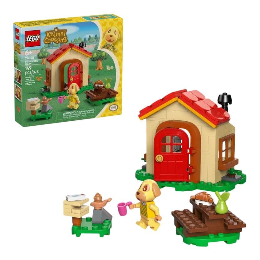 LEGO® Animal Crossing Goldie's Cozy House - 77058, 149-pcs. Ages 6+