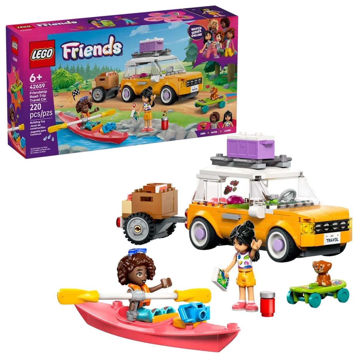 LEGO® Friends 42659 Friendship Road-trip Travel Car for Ages 6+, 220-pc