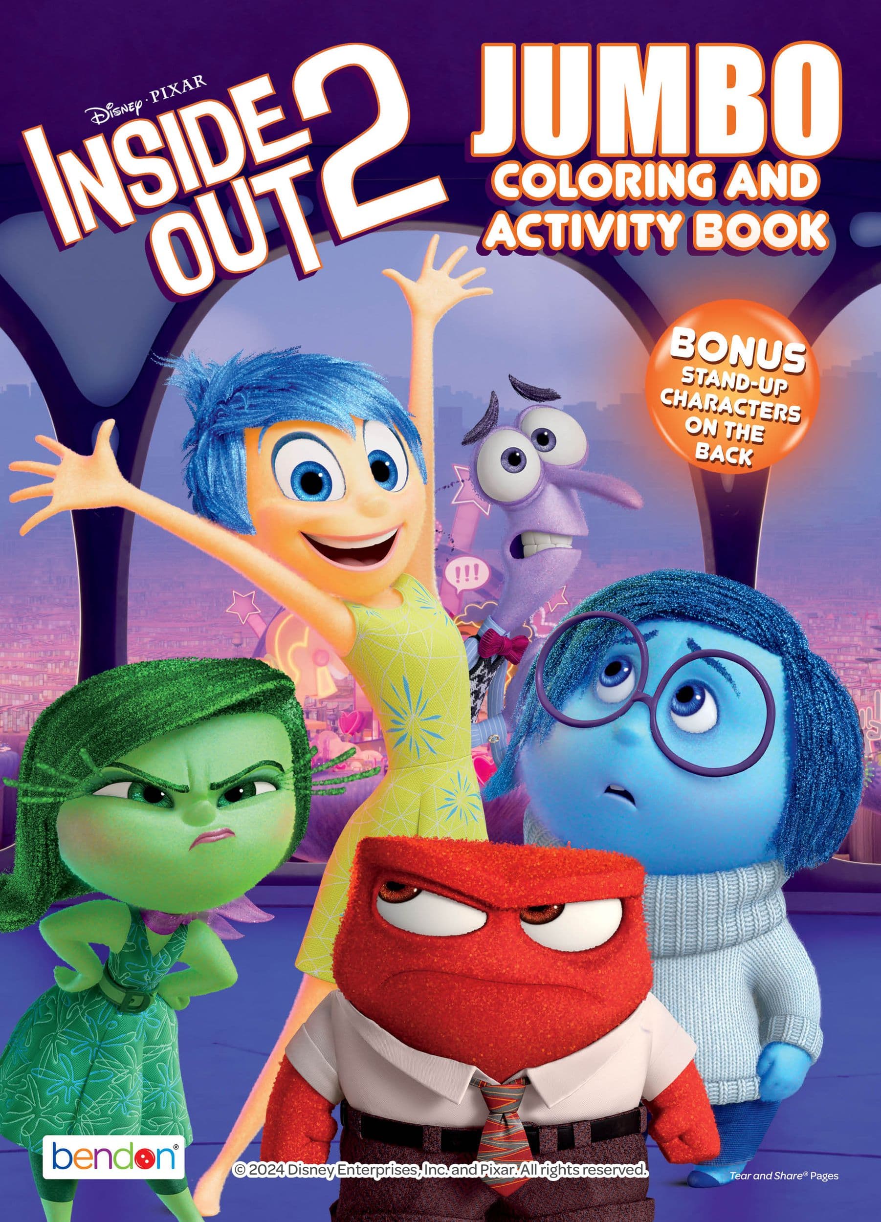 Inside Out 2 Jumbo Colouring Book