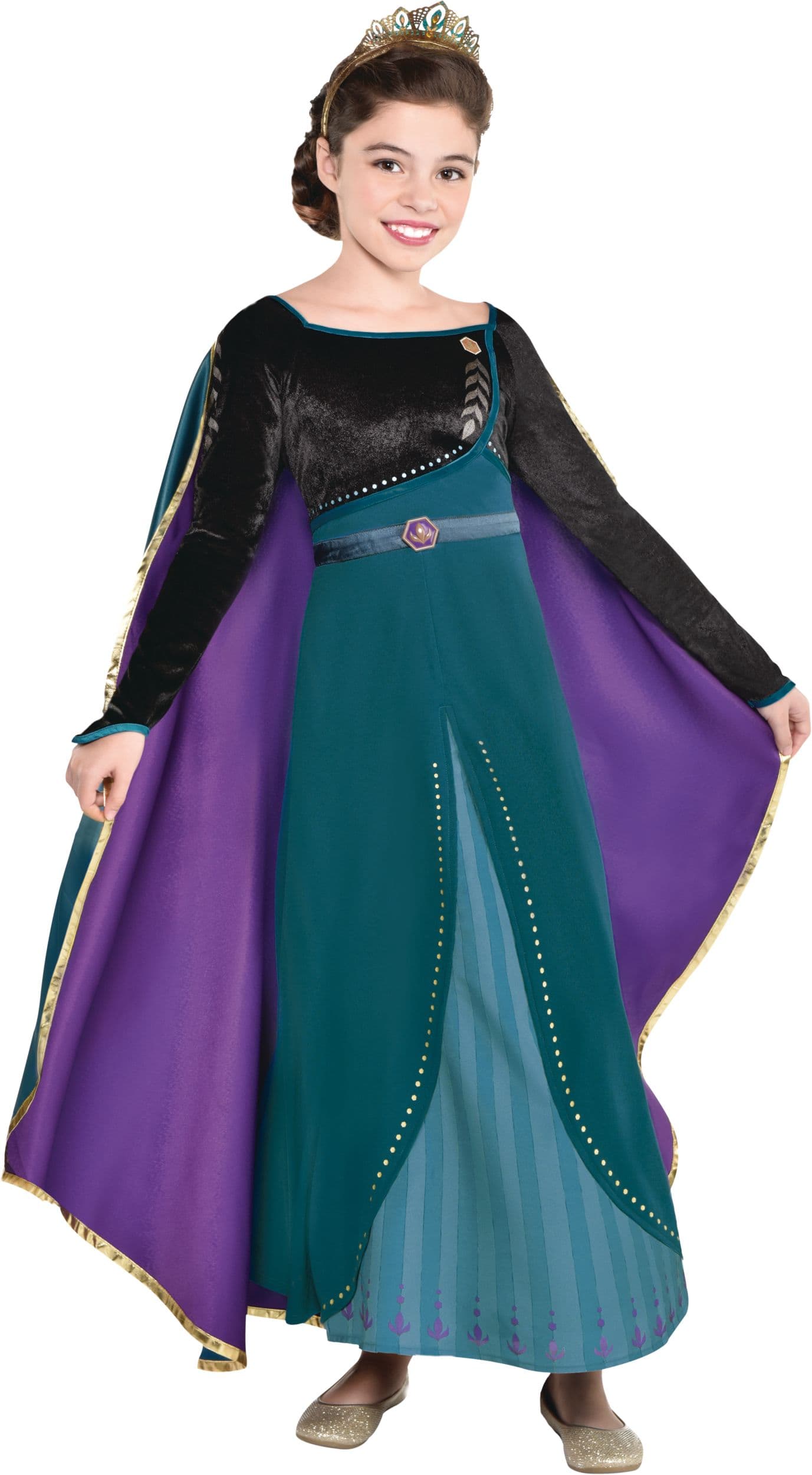 Costume Disney La Reine des neiges Anna, robe de reine d'Arendelle violette, enfant et toute petite, choix de tailles