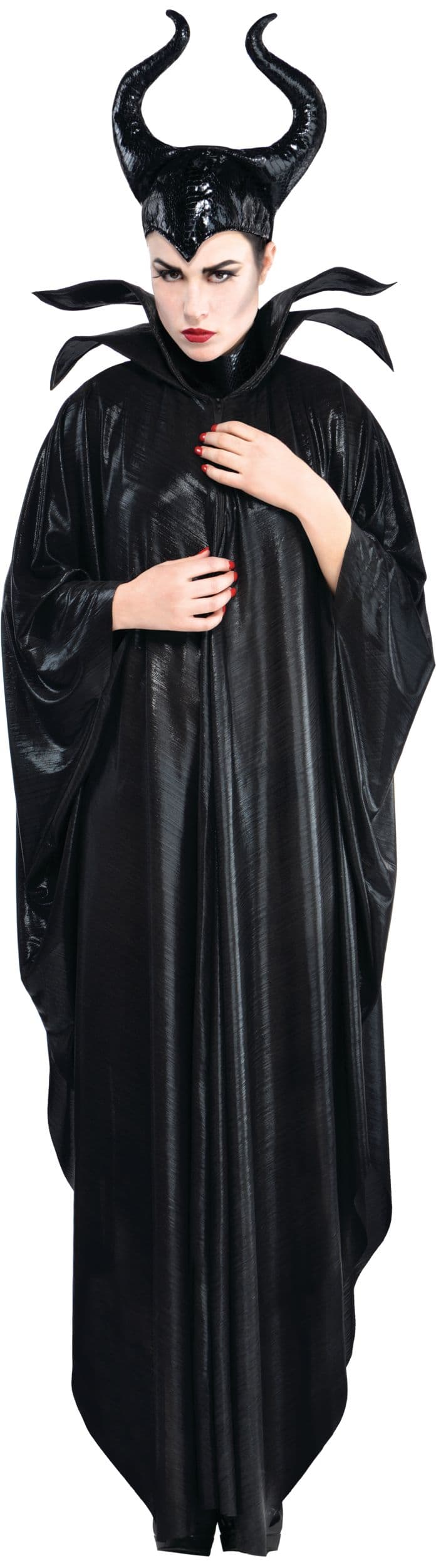 Women's Disney Sleeping Beauty Maleficent Black Dress with Headband Halloween Costume, Assorted Sizes