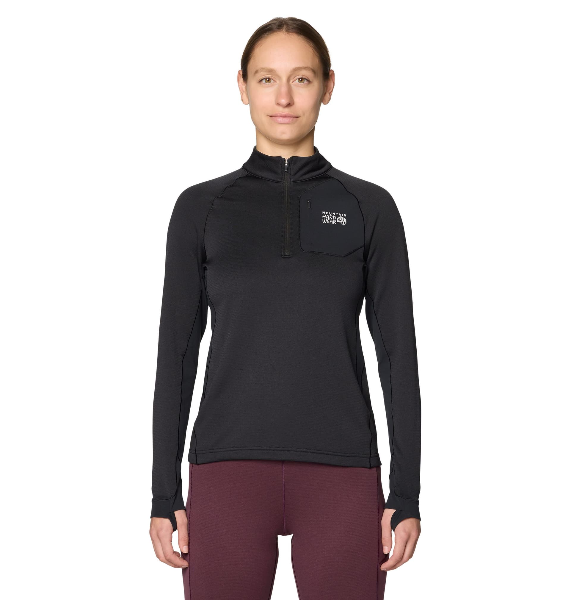 Mountain Hardwear Women's First Up 1/2 Zip Pullover Long Sleeve Top