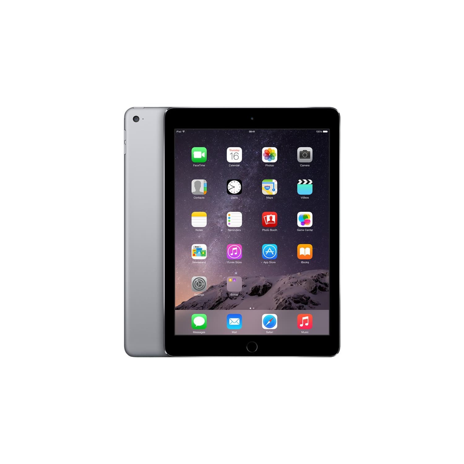 Refurbished (Excellent) - Apple iPad Air 2 9.7" screen 64GB - WiFi (2014 - A1566) Space Gray - Certified Refurbished