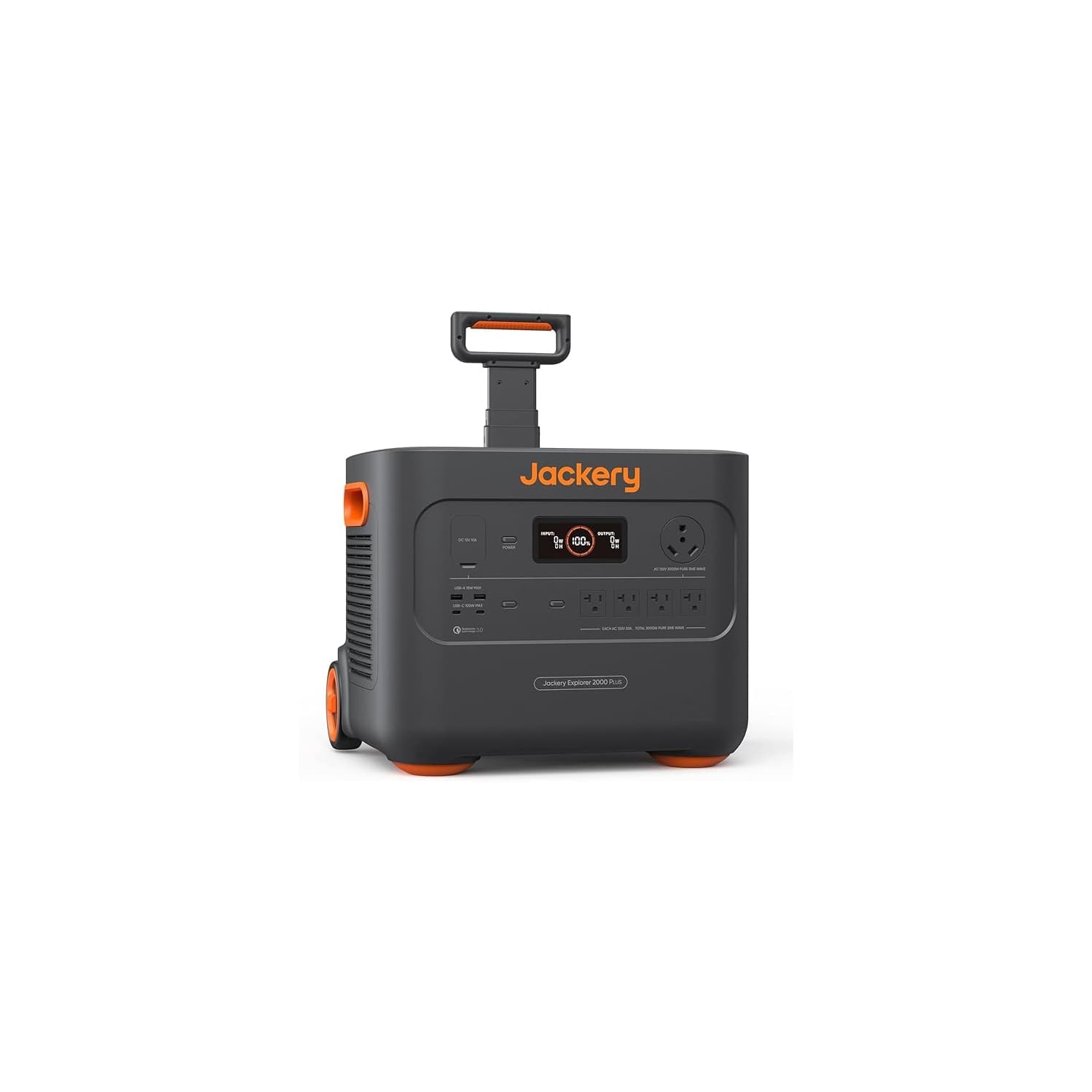 Jackery Explorer 2000 Plus Portable Power Station (2042Wh) for Outdoor Adventures and Home Emergency Backup – Black