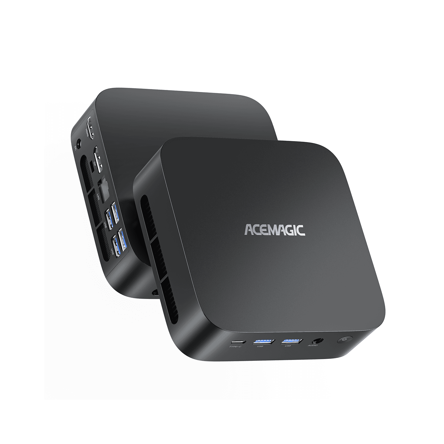 ACEMAGIC - K1 Mini PC - AMD Ryzen R2544 (4C/8T, Up to 3.7 GHz) - Windows 11 Pro - 16GB DDR4 512GB SSD - Triple 4K Display/WiFi6/BT5.2 - Desktop Computer - for Business Office Home